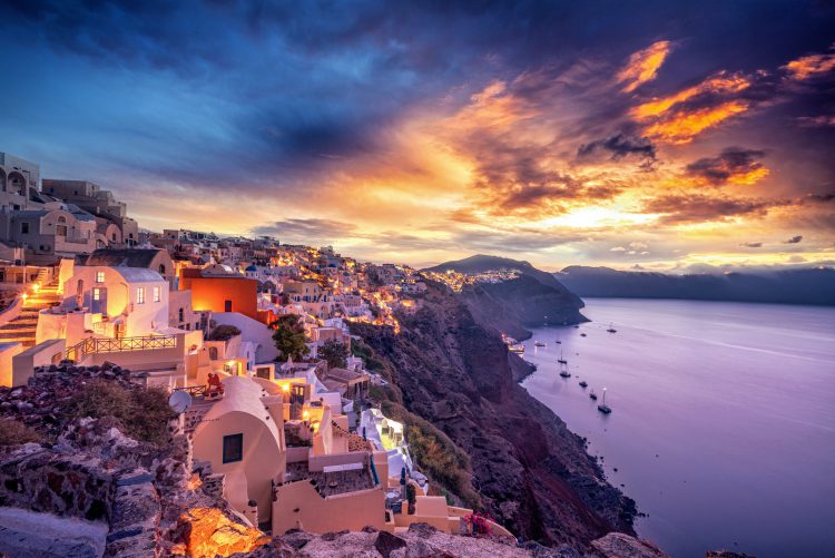 Santorini tramonto